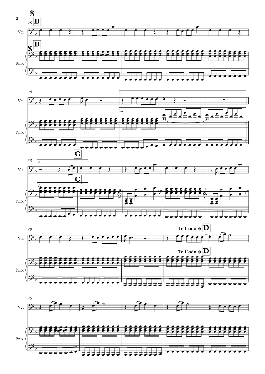 Wings Wings Piano scores gallery preview page 2