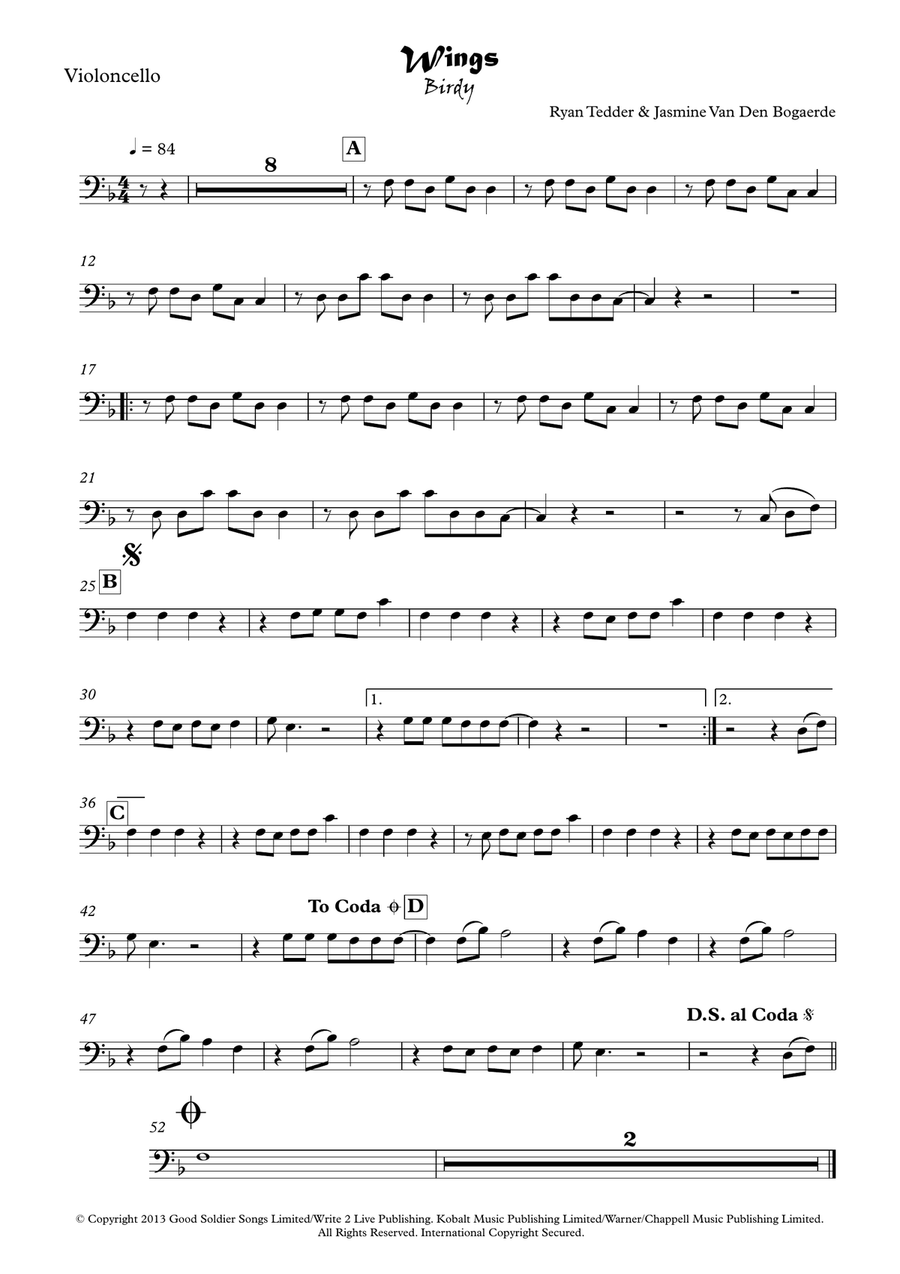 Wings Wings Piano scores gallery preview page 4
