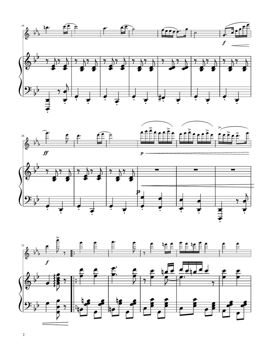 Hungarian Dance No. 5 - Alto Flute Solo w/Piano Flute Solo scores gallery preview page 2