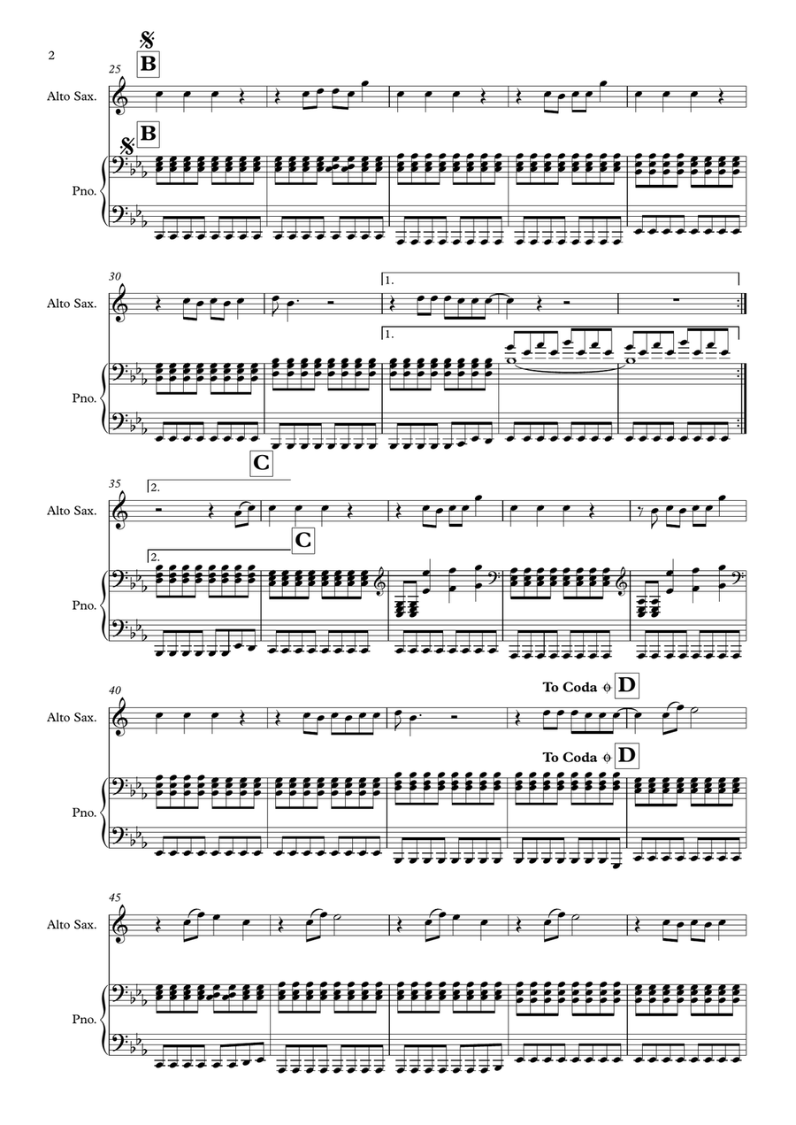Wings Wings Alto Saxophone scores gallery preview page 2