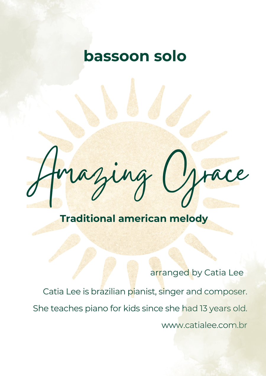 Amazing Grace for Bassoon solo Bassoon Solo scores gallery preview page 1