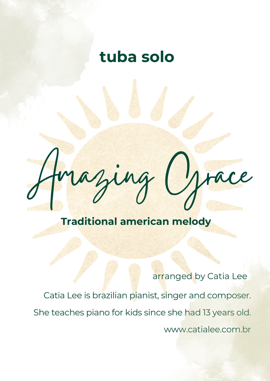 Amazing Grace for Tuba solo Tuba scores gallery preview page 1