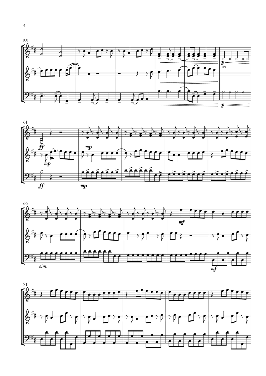 Bad Habits Bad Habits String Trio scores gallery preview page 4