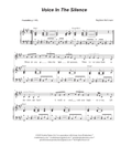 Voice In The Silence (Unison choir)