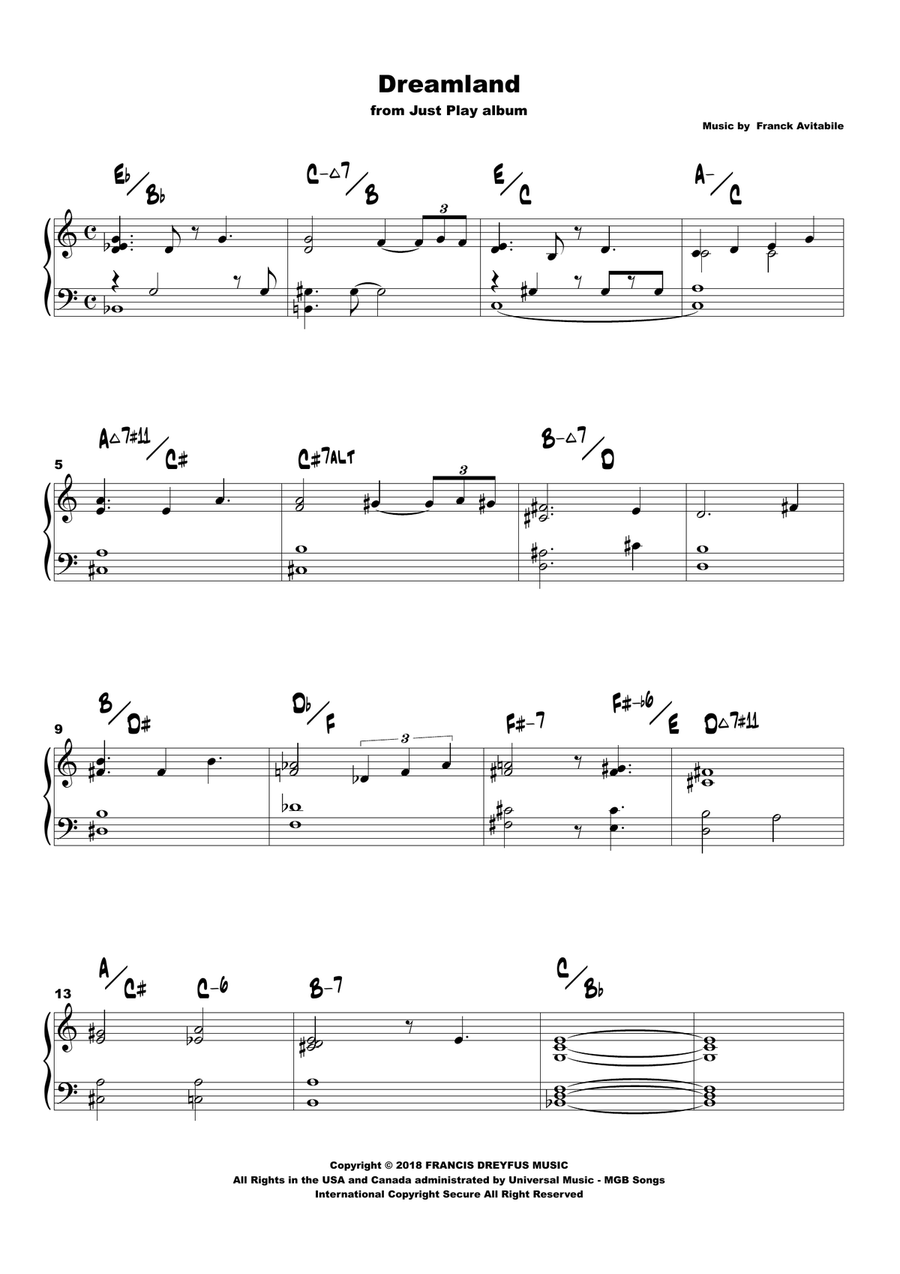 Dreamland Dreamland Piano Method scores gallery preview page 1