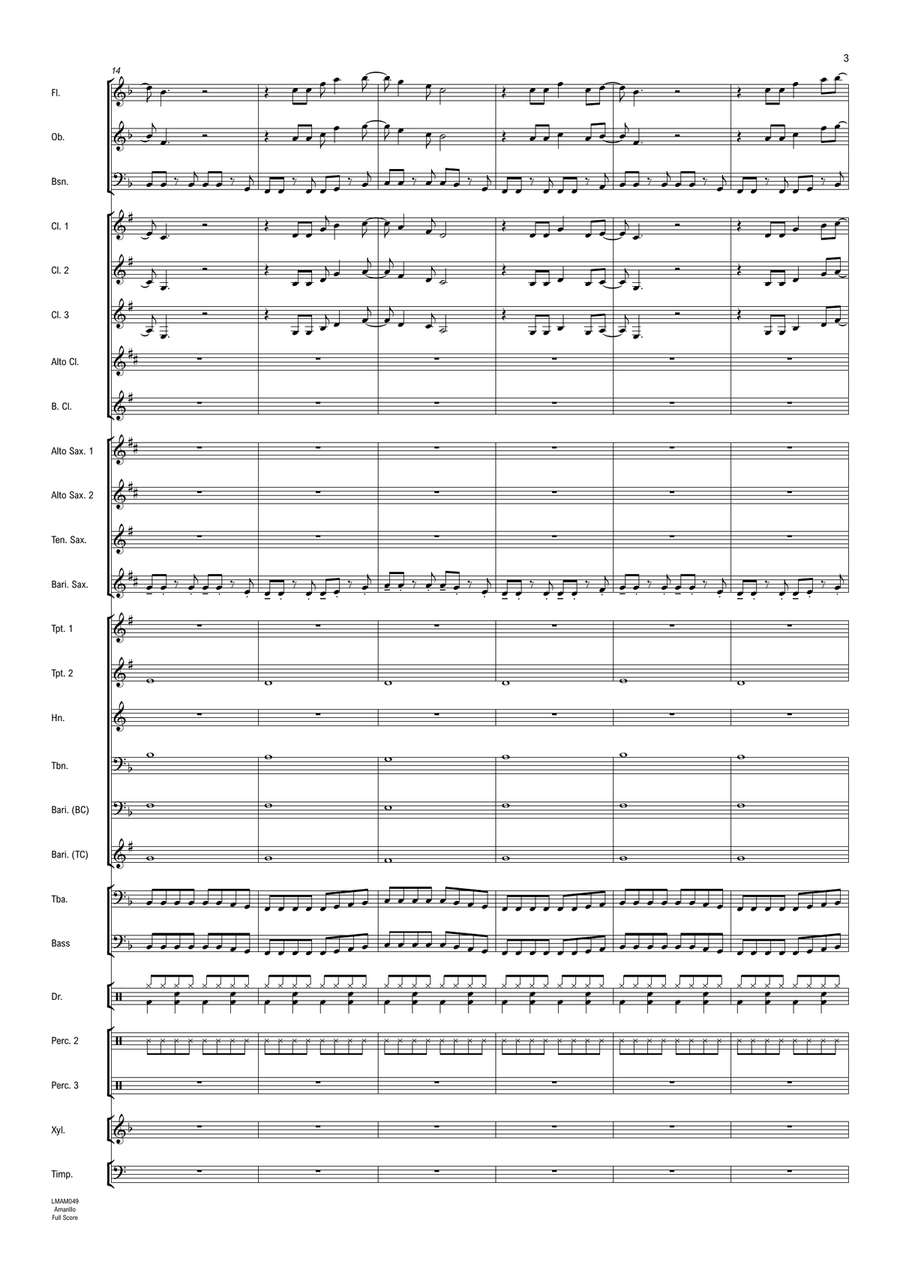 Amarillo (Is This The Way To) Concert Band scores gallery preview page 4