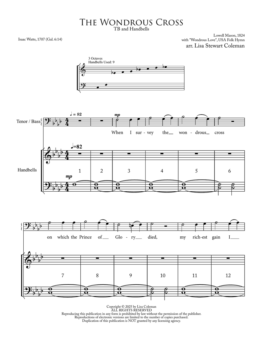 The Wondrous Cross The Wondrous Cross TB scores gallery preview page 3