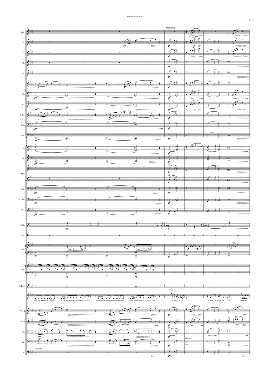 Writing's On The Wall Writing's On The Wall Full Orchestra scores gallery preview page 5