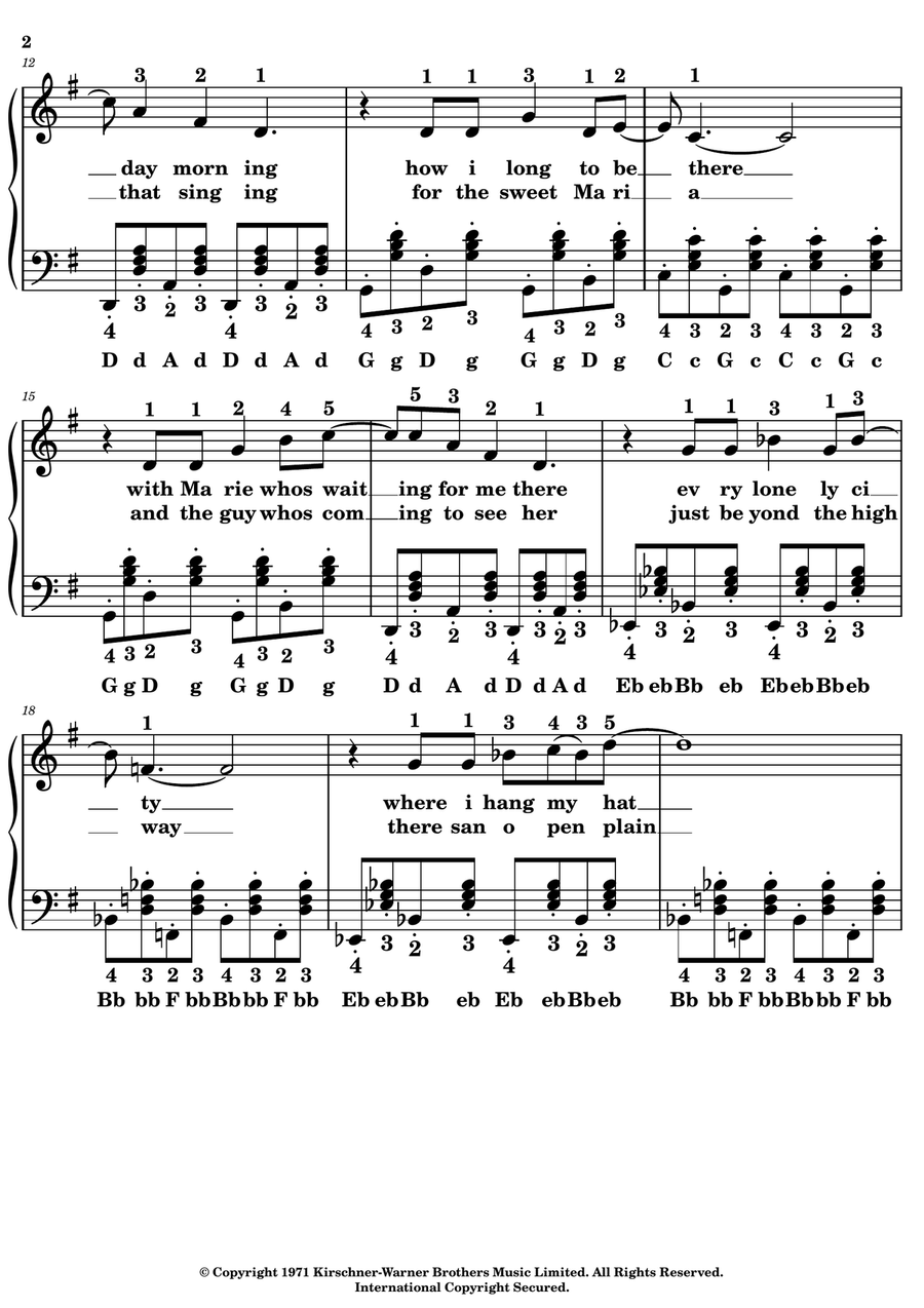 Amarillo (Is This The Way To) Accordion scores gallery preview page 2