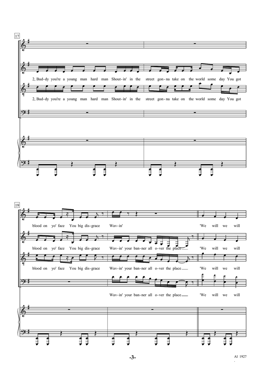 We Will Rock You We Will Rock You Choir scores gallery preview page 3