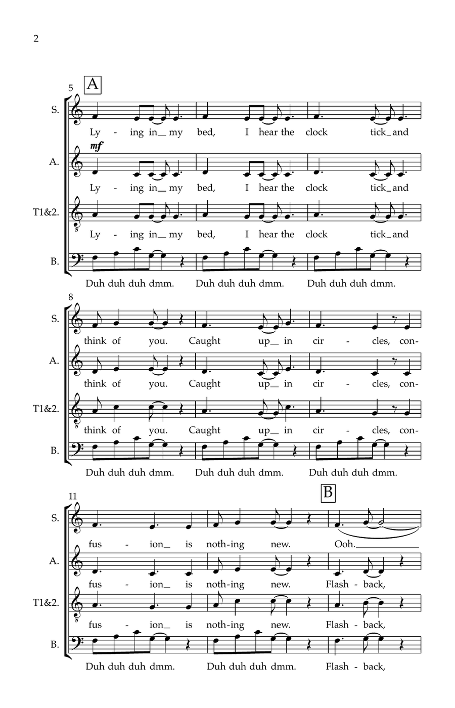 Time After Time Divisi scores gallery preview page 2