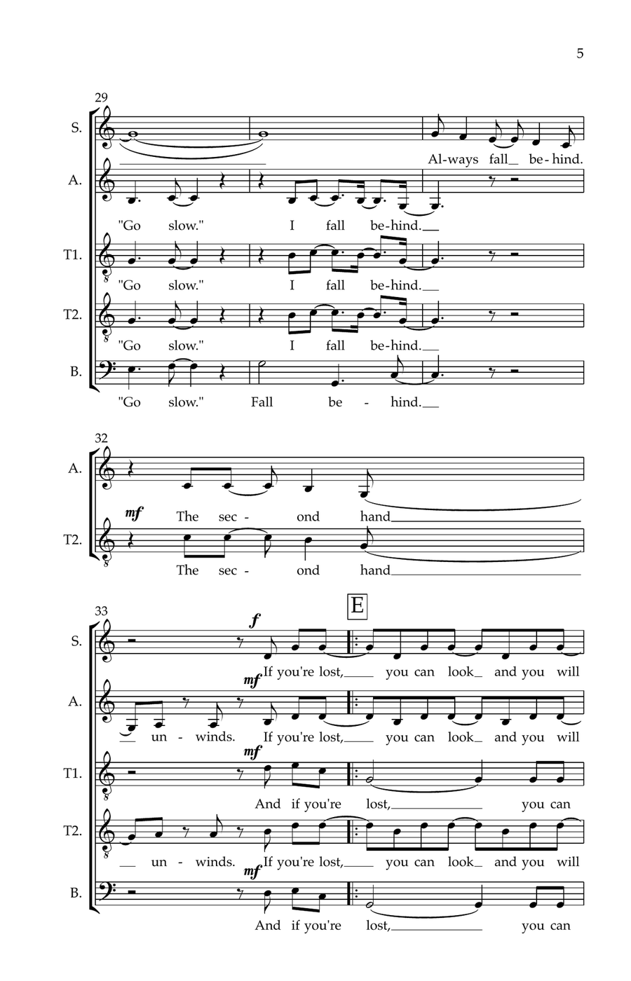 Time After Time Divisi scores gallery preview page 5