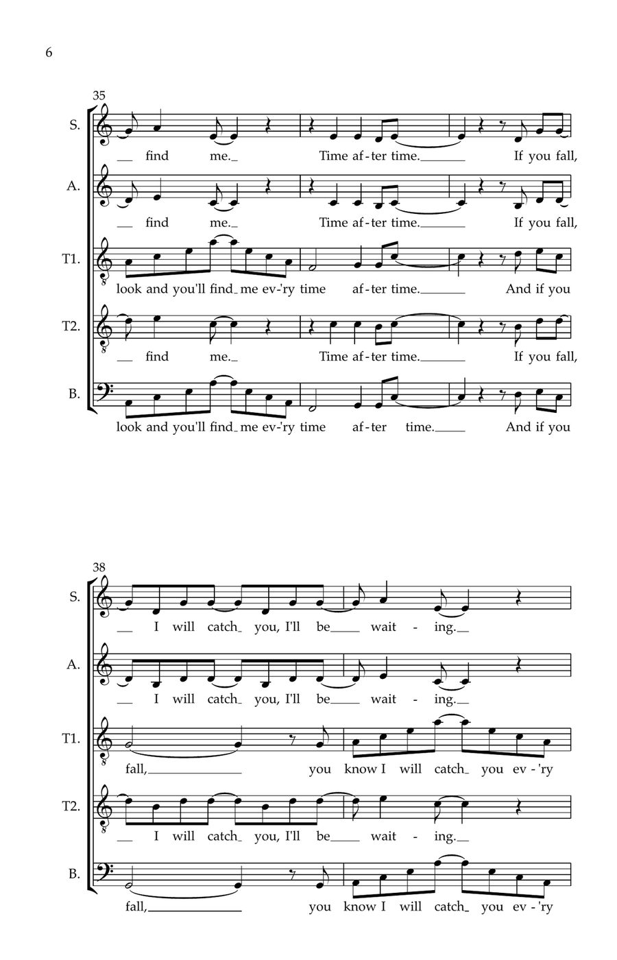 Time After Time Divisi scores gallery preview page 6