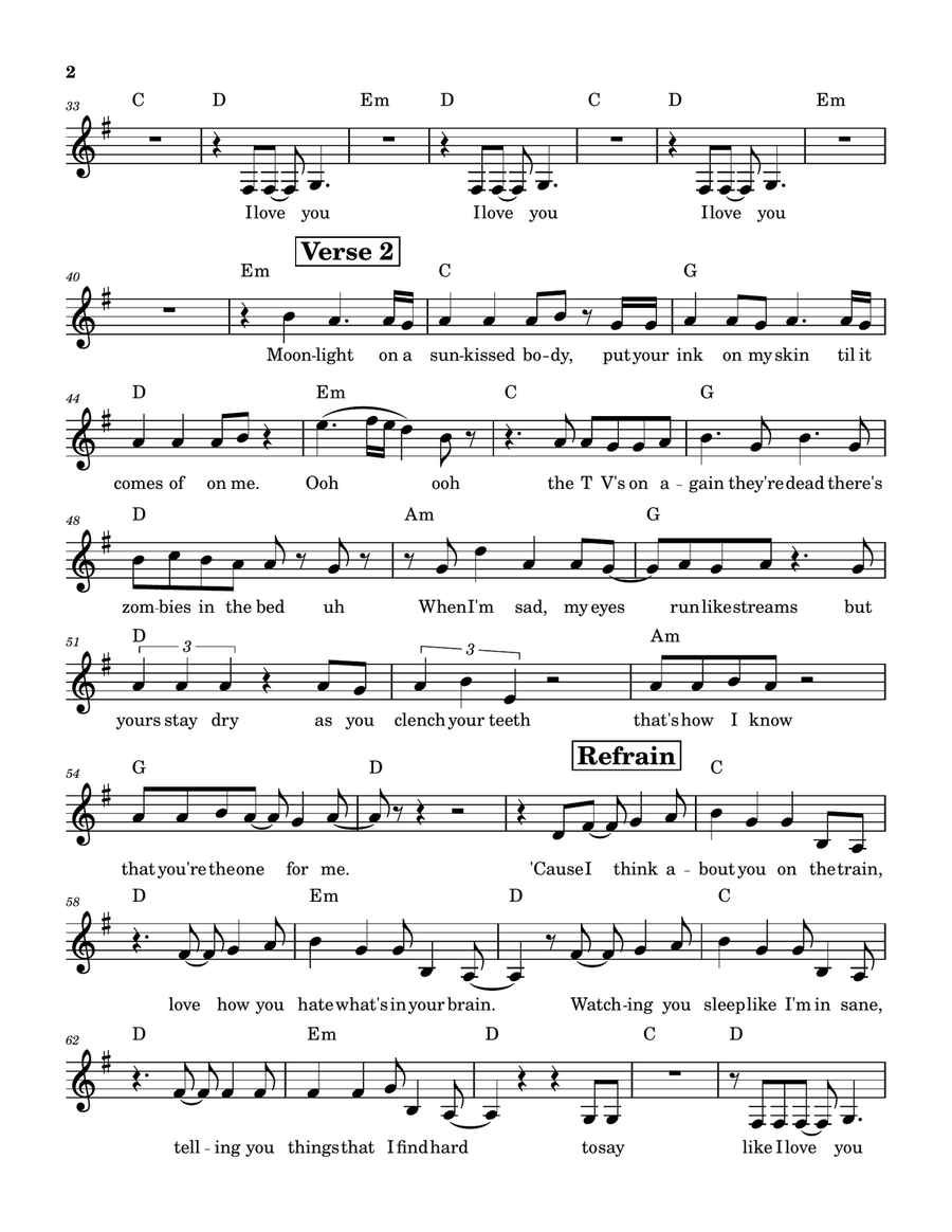 Things I Say When You Sleep Piano scores gallery preview page 2