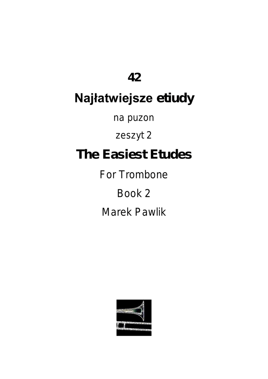 42 najłatwiejsze etiudy na puzon zeszyt 2 Trombone Solo scores gallery preview page 3