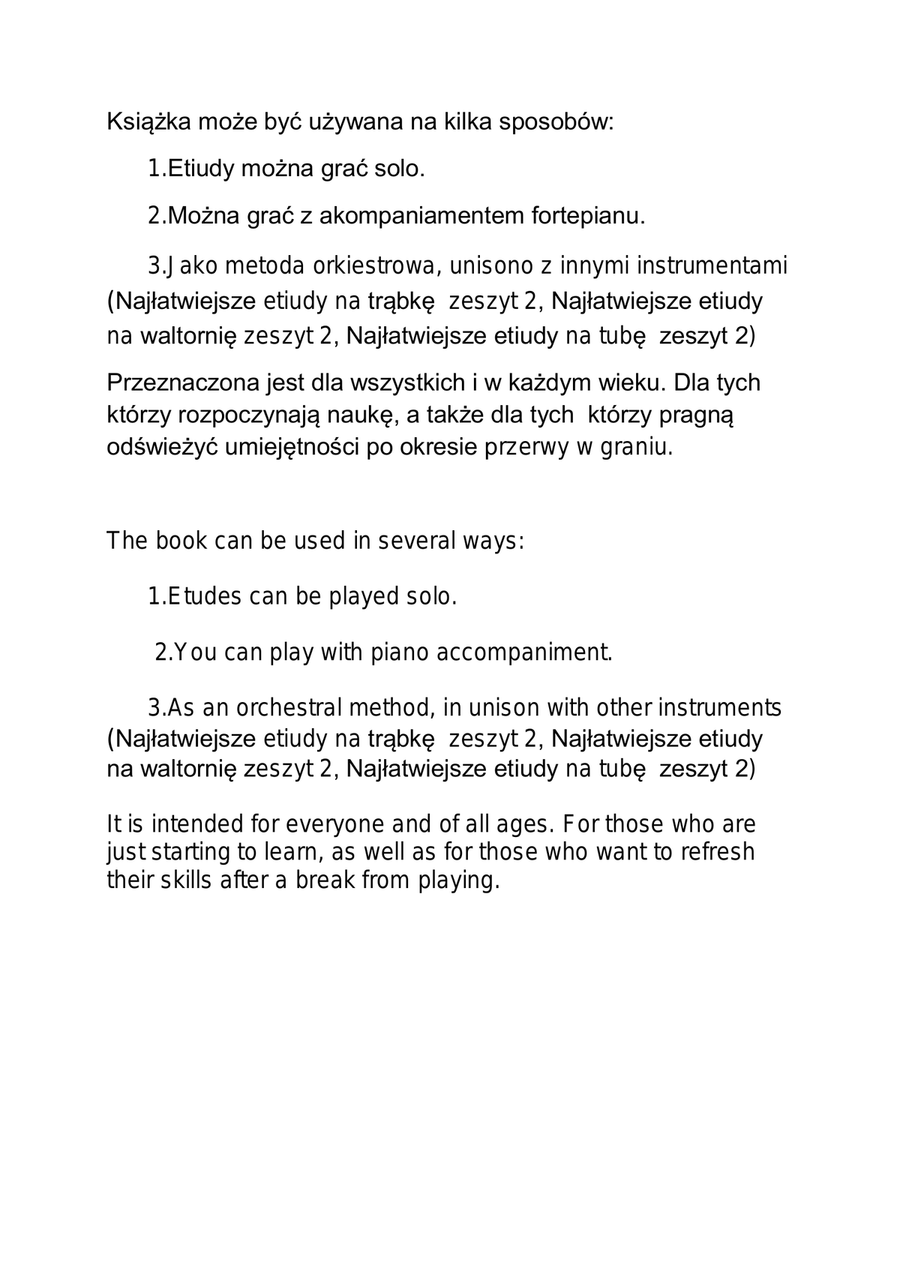 42 najłatwiejsze etiudy na puzon zeszyt 2 Trombone Solo scores gallery preview page 5