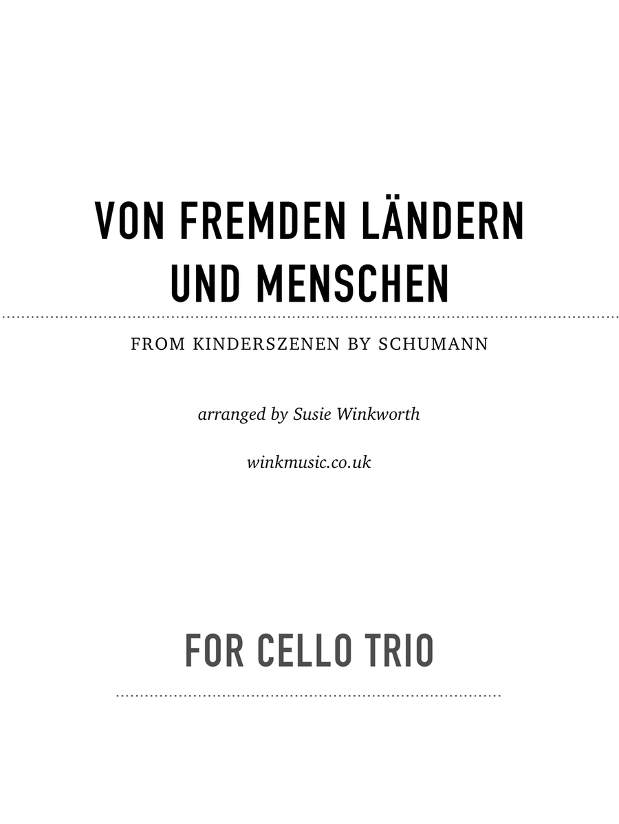 Kinderszenen Op.15 No.1 Von fremden Ländern und Menschen Small Ensemble scores gallery preview page 1