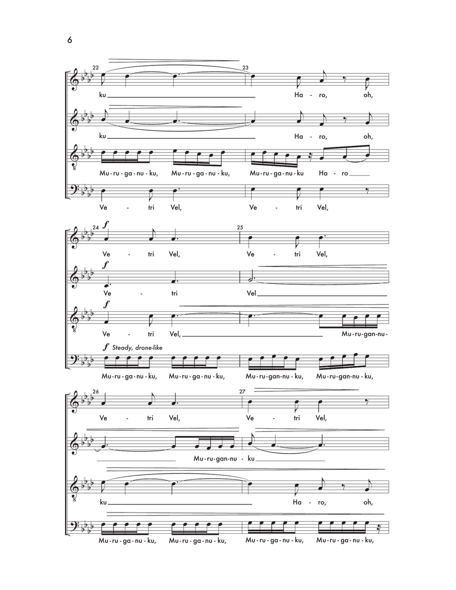 Vetri Vel 4-Part - Digital Sheet Music page 4