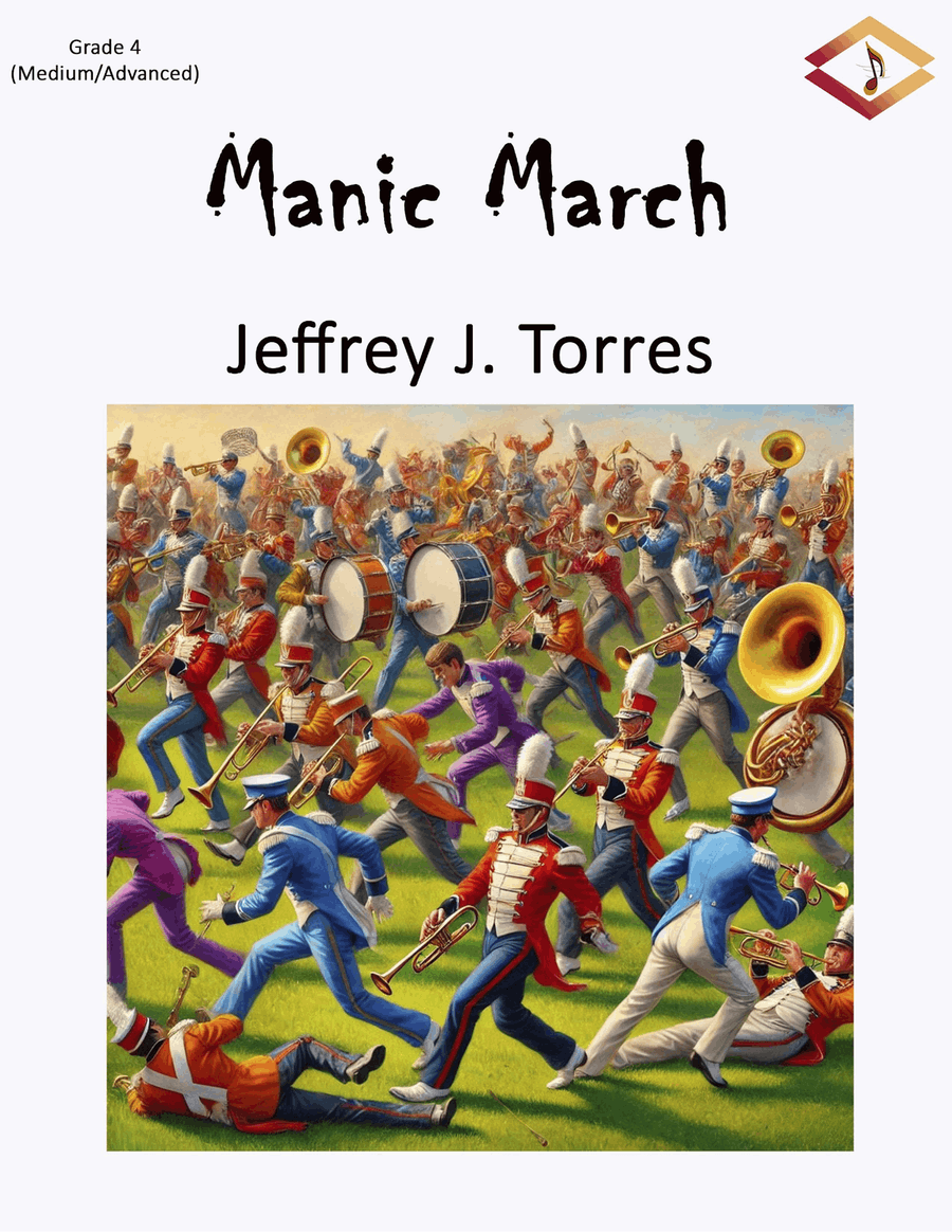 Manic March Manic March Concert Band scores gallery preview page 1