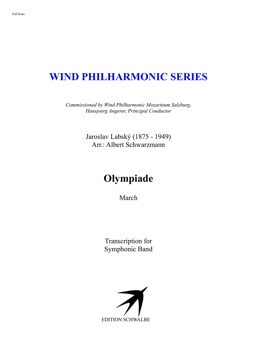 Olympiade March Concert Band scores gallery preview page 1