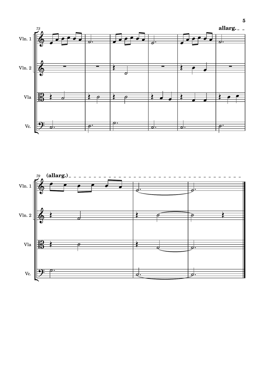 Mia & Sebastian's Theme String Quartet scores gallery preview page 5