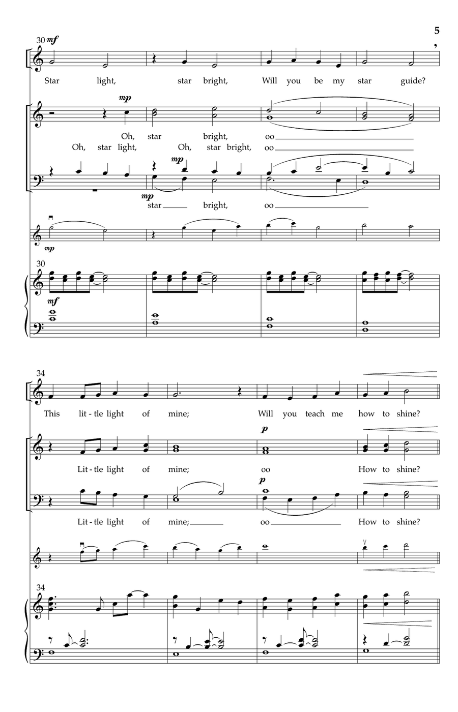 Lessons from a Star Lessons from a Star 4-Part scores gallery preview page 4