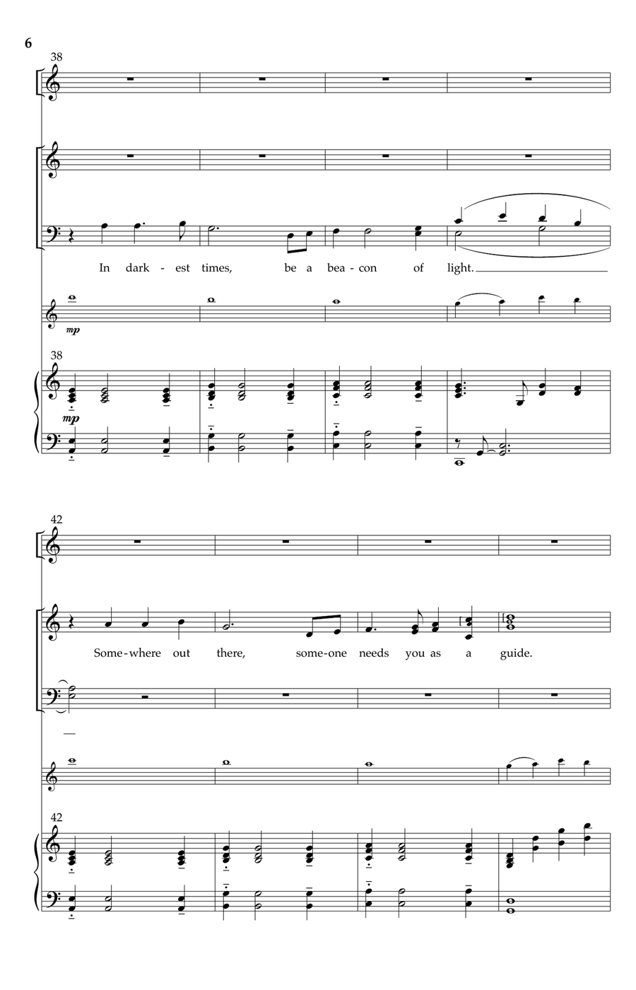 Lessons from a Star Lessons from a Star 4-Part scores gallery preview page 5