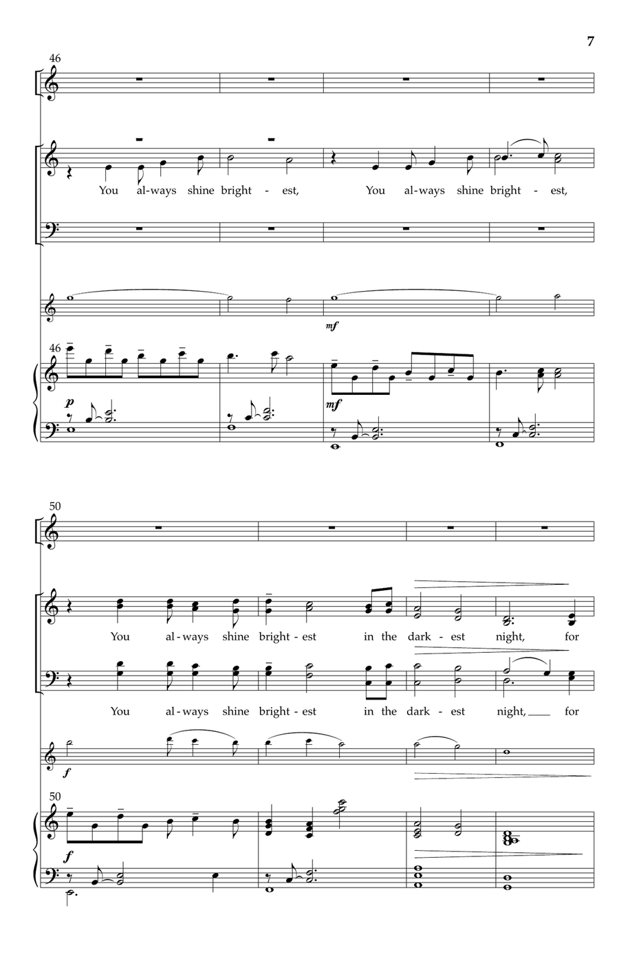 Lessons from a Star Lessons from a Star 4-Part scores gallery preview page 6