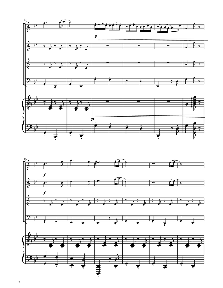 Hungarian Dance No. 5 - Woodwind Quartet Woodwind Quartet scores gallery preview page 2