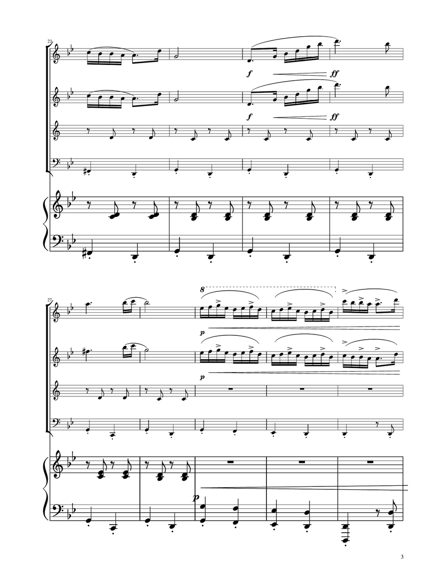 Hungarian Dance No. 5 - Woodwind Quartet Woodwind Quartet scores gallery preview page 3