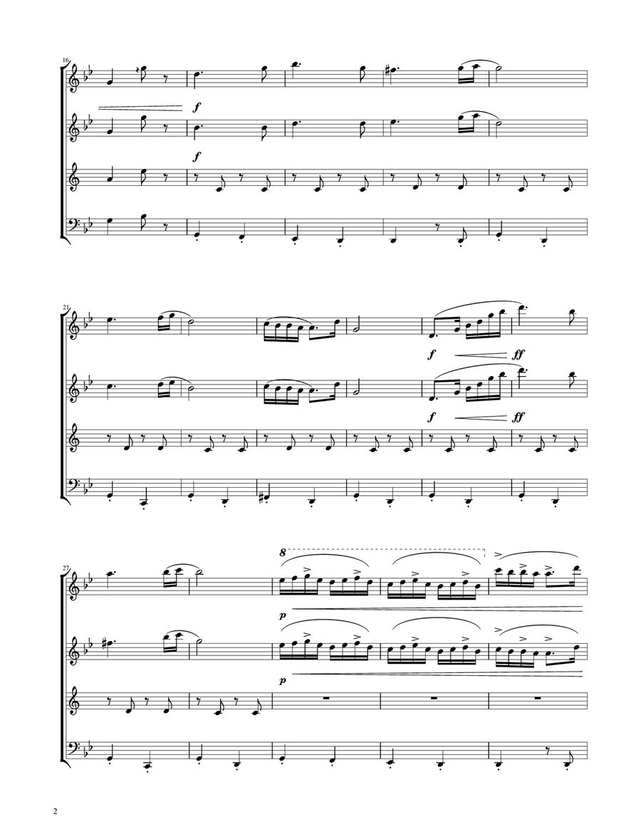 Hungarian Dance No. 5 - Woodwind Quartet Woodwind Quartet scores gallery preview page 2