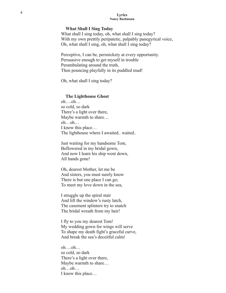 What Shall I Sing Today? Art Songs for Voice & Piano, Volume 1 Chamber Music scores gallery preview page 5