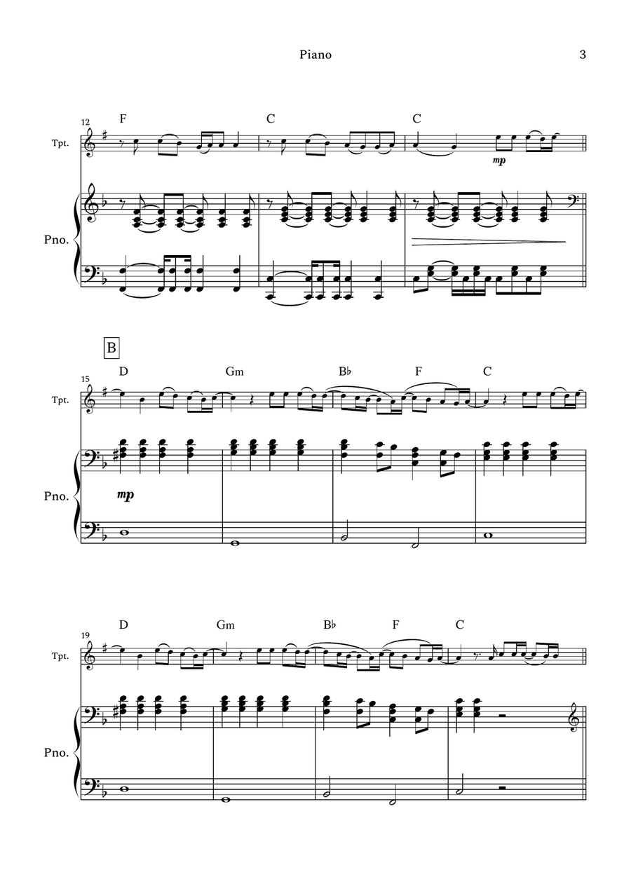 The Emptiness Machine B-Flat Trumpet scores gallery preview page 3
