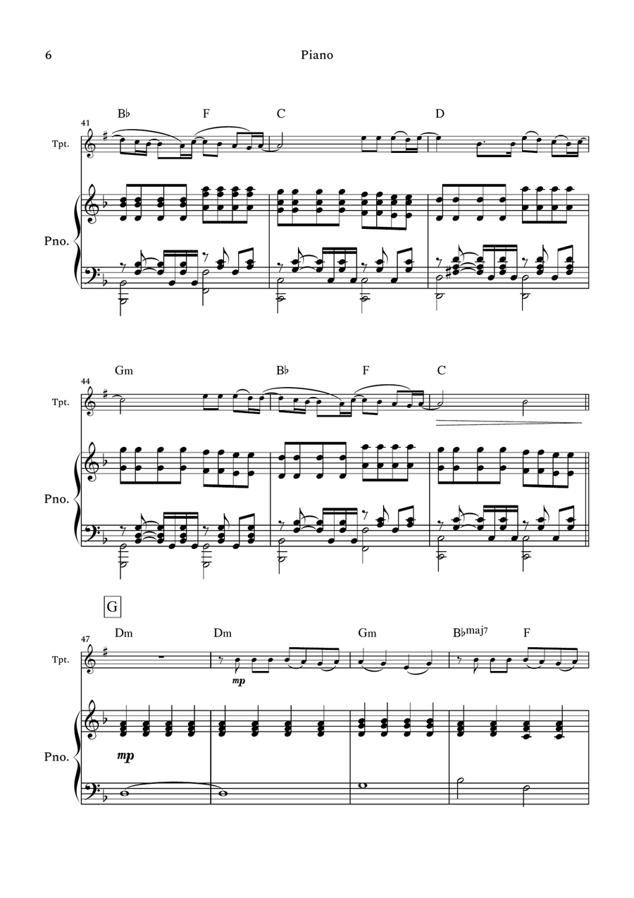 The Emptiness Machine B-Flat Trumpet scores gallery preview page 6