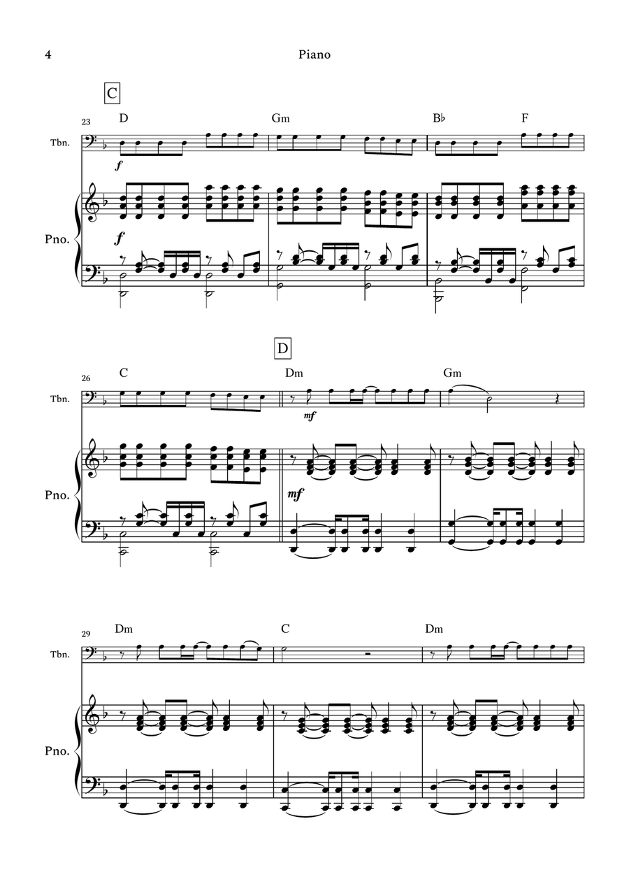 The Emptiness Machine Piano scores gallery preview page 4
