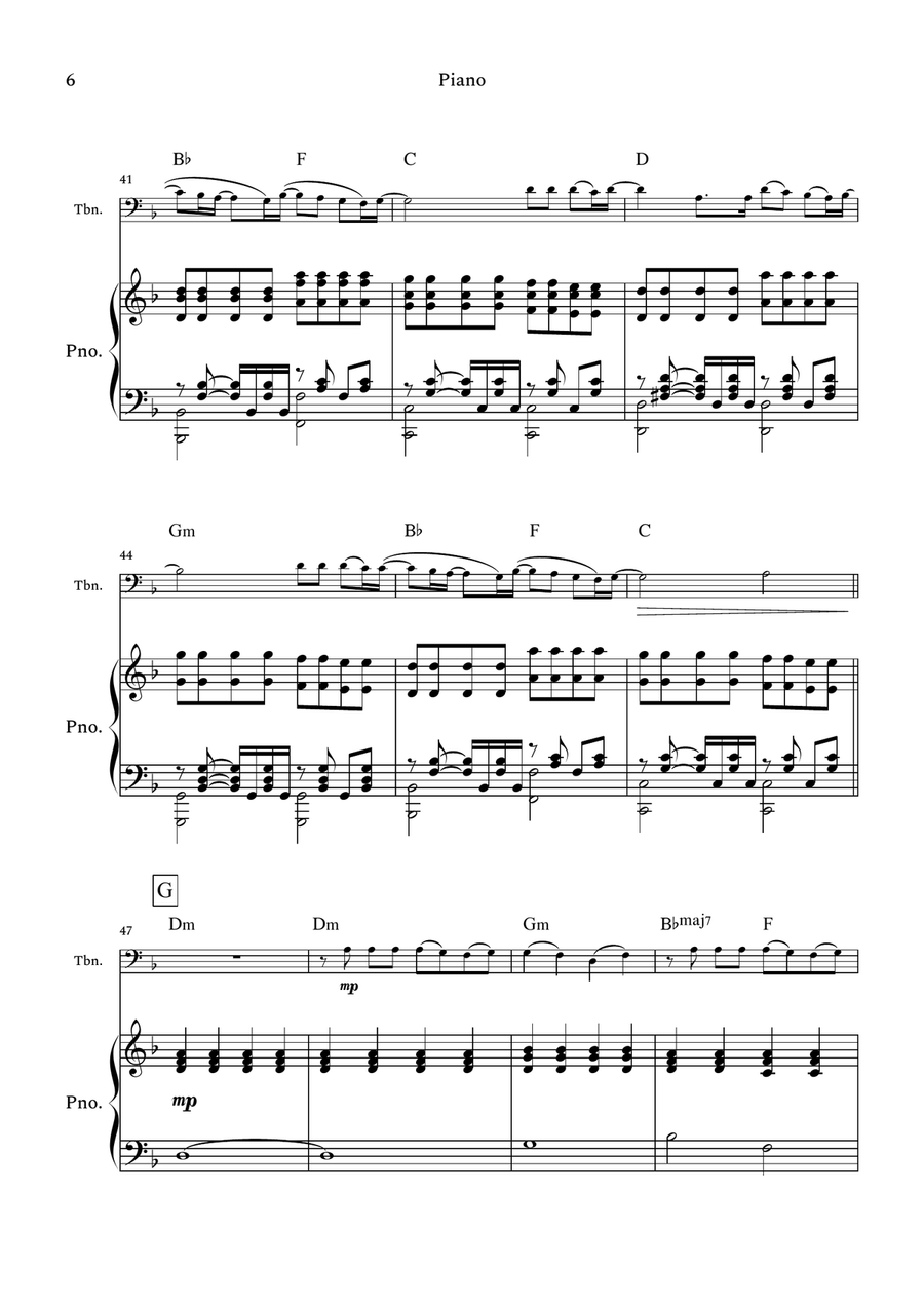 The Emptiness Machine Piano scores gallery preview page 6
