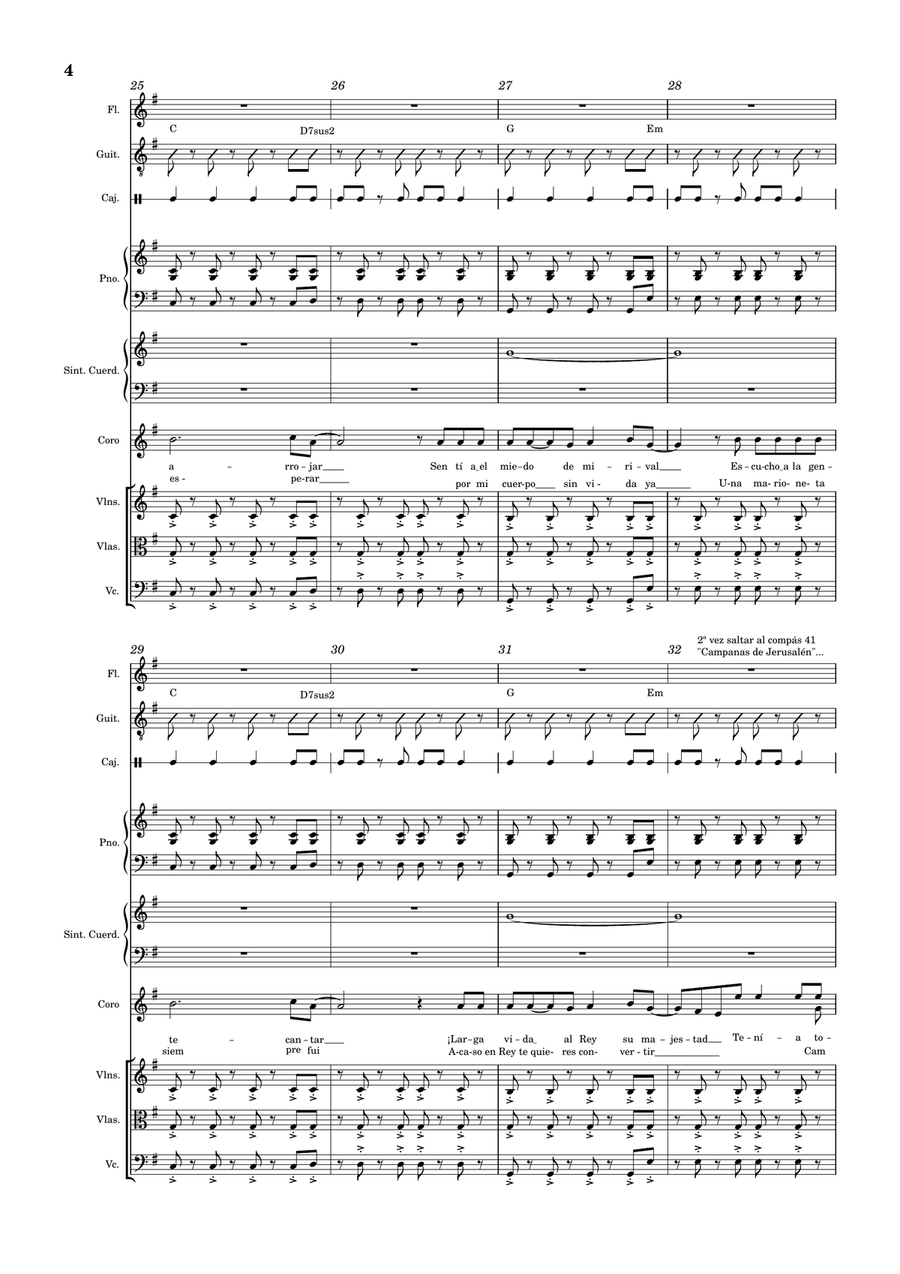 Viva La Vida by Coldplay Chamber Orchestra - Digital Sheet Music page 4