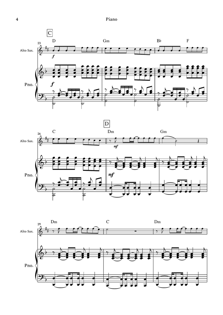 The Emptiness Machine The Emptiness Machine Alto Saxophone scores gallery preview page 4