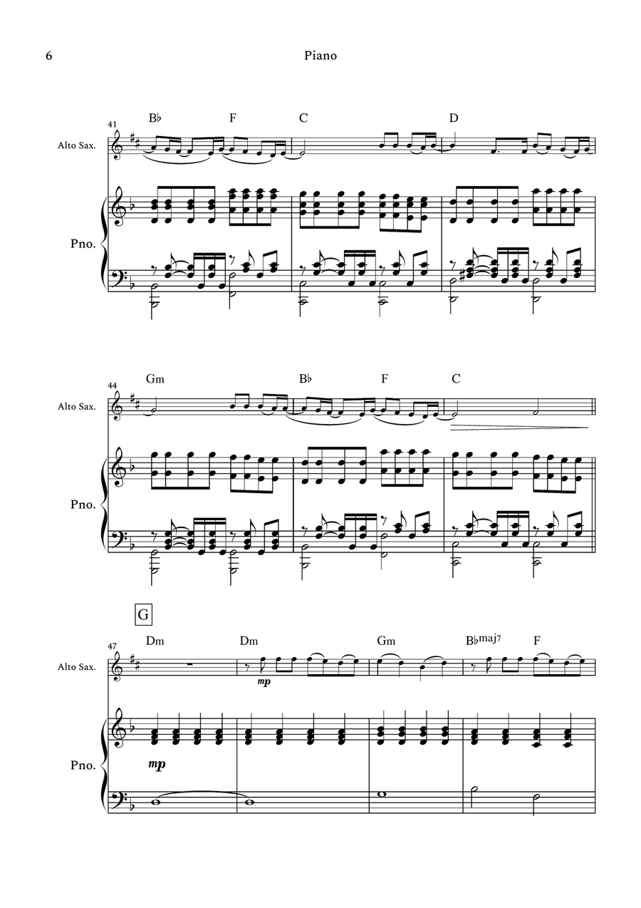 The Emptiness Machine The Emptiness Machine Alto Saxophone scores gallery preview page 6