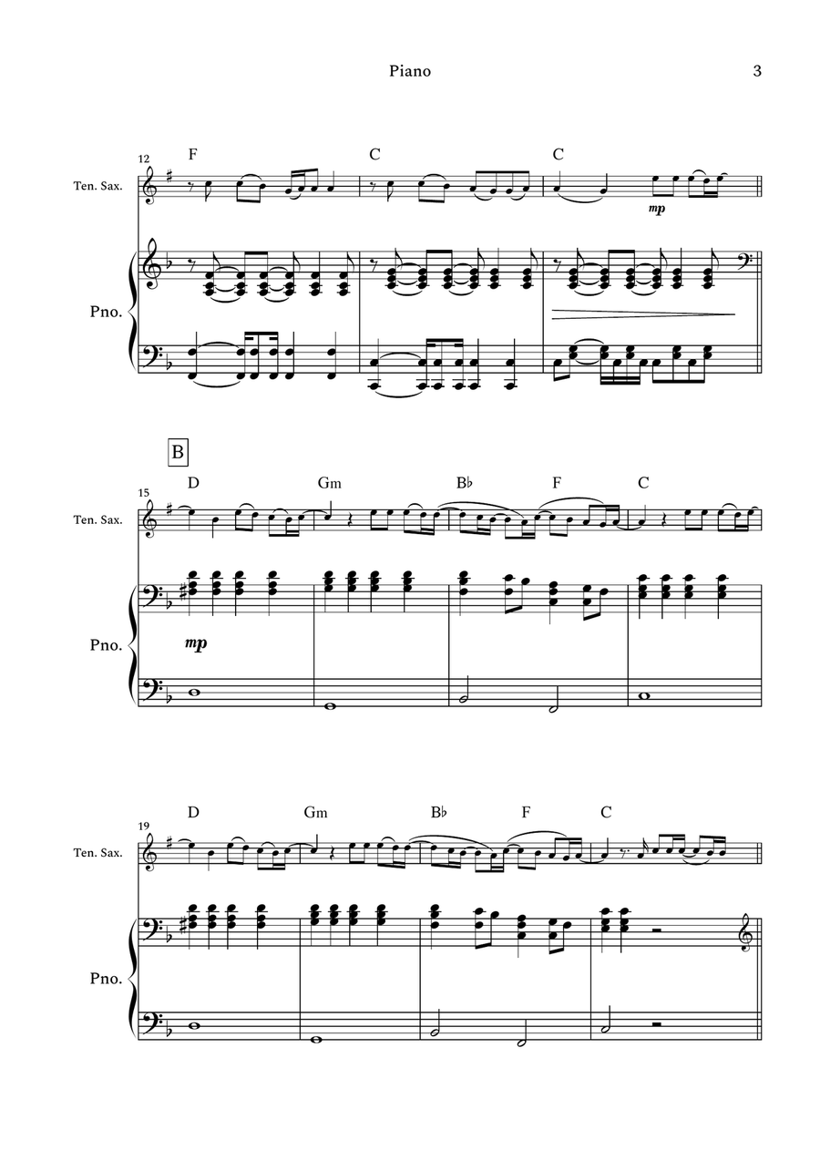 The Emptiness Machine The Emptiness Machine Tenor Saxophone scores gallery preview page 3