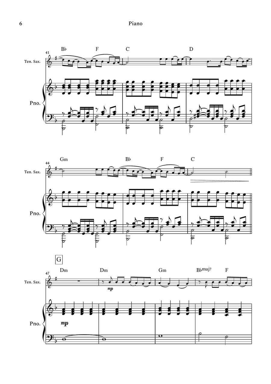 The Emptiness Machine The Emptiness Machine Tenor Saxophone scores gallery preview page 6