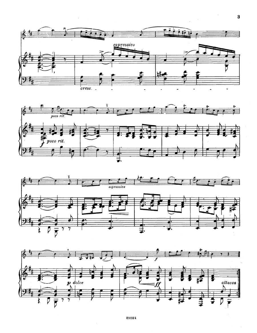 Sicillenne and Rigadoun Sicillenne and Rigadoun Violin Solo scores gallery preview page 5