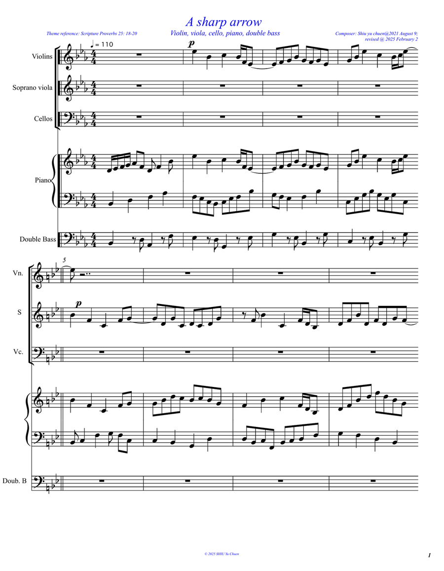 A sharp arrow A sharp arrow Small Ensemble scores gallery preview page 2