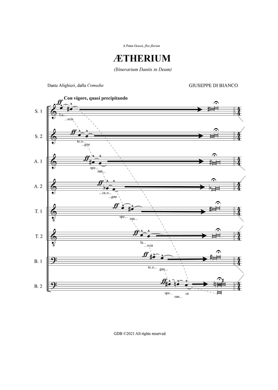 Aetherium (Itinerarium Dantis in Deum) Divisi scores gallery preview page 6
