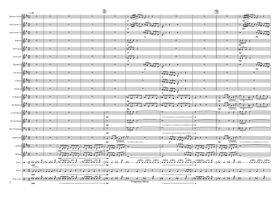 Variations on 'Scotland the Brave' Brass Band scores gallery preview page 2
