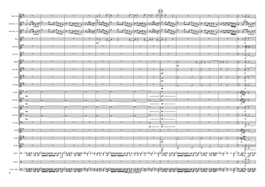 Variations on 'Scotland the Brave' Brass Band scores gallery preview page 4