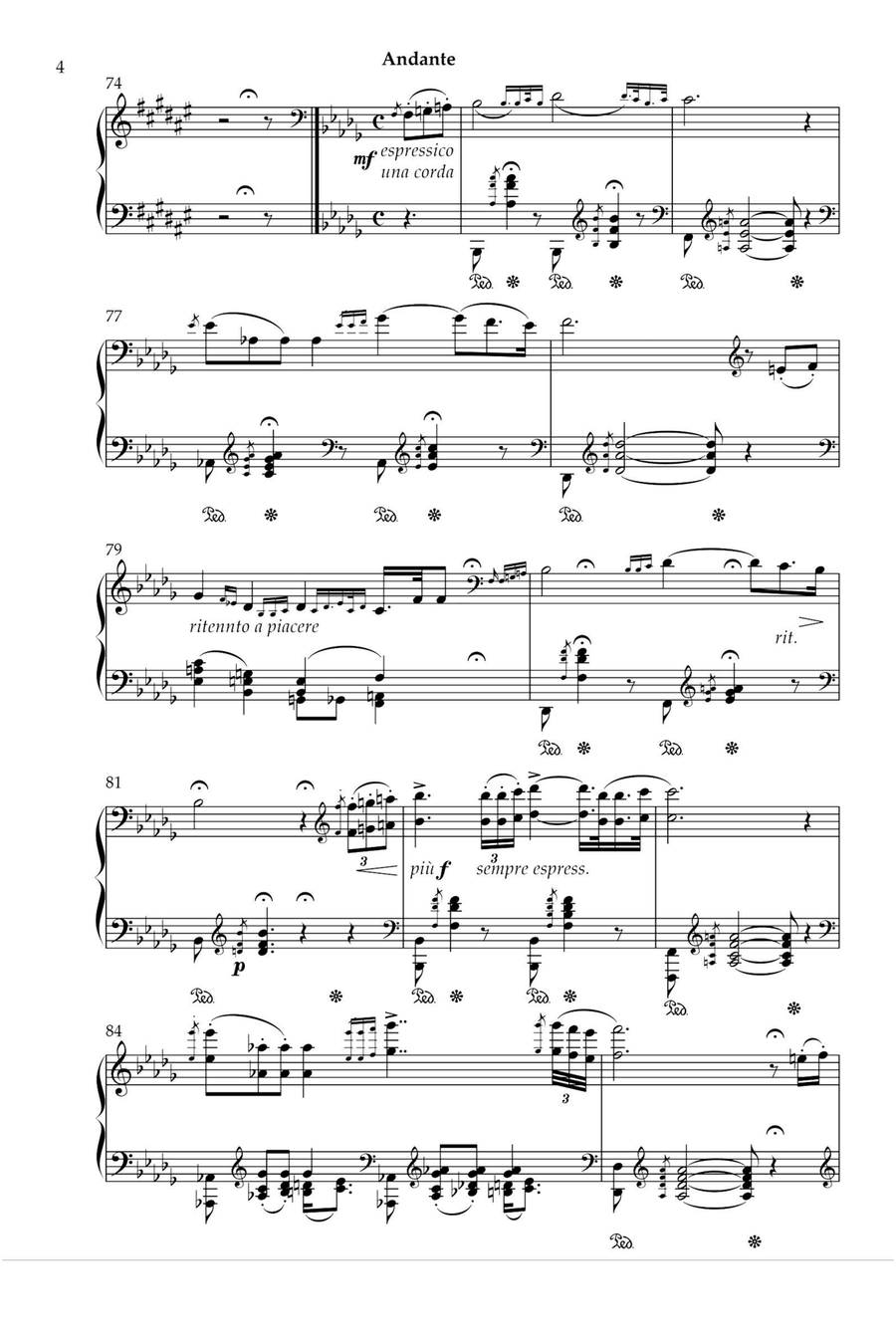 Hungarian Rhapsody No.6 - Franz Liszt Piano Solo scores gallery preview page 4