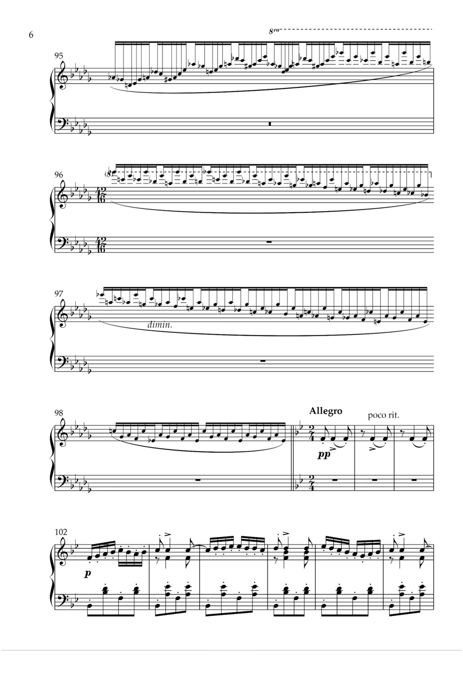 Hungarian Rhapsody No.6 - Franz Liszt Piano Solo scores gallery preview page 6