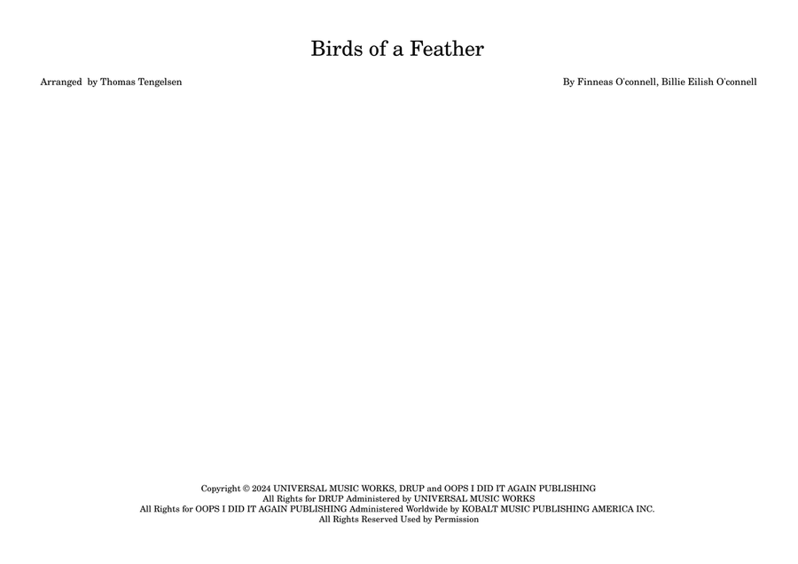 Birds Of A Feather Brass Band scores gallery preview page 1