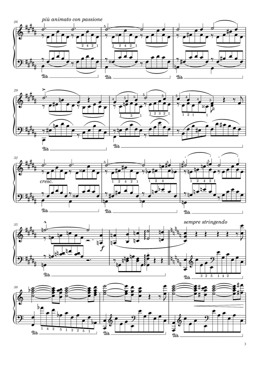 Liebestraum S.541 No.3 in A♭ Major - Franz Liszt Piano Solo scores gallery preview page 3